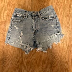 Agolde jean shorts size 24. Normally 150!